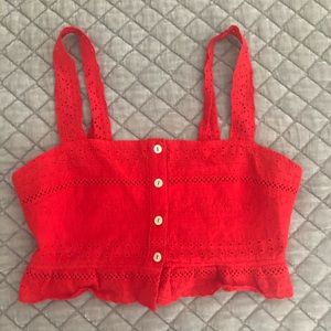 Forever 21 Red Crop Top